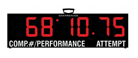 Daktronics 7-Digit LED Display For Field Events 1 Daktronics 7-Digit LED Display For Field Events